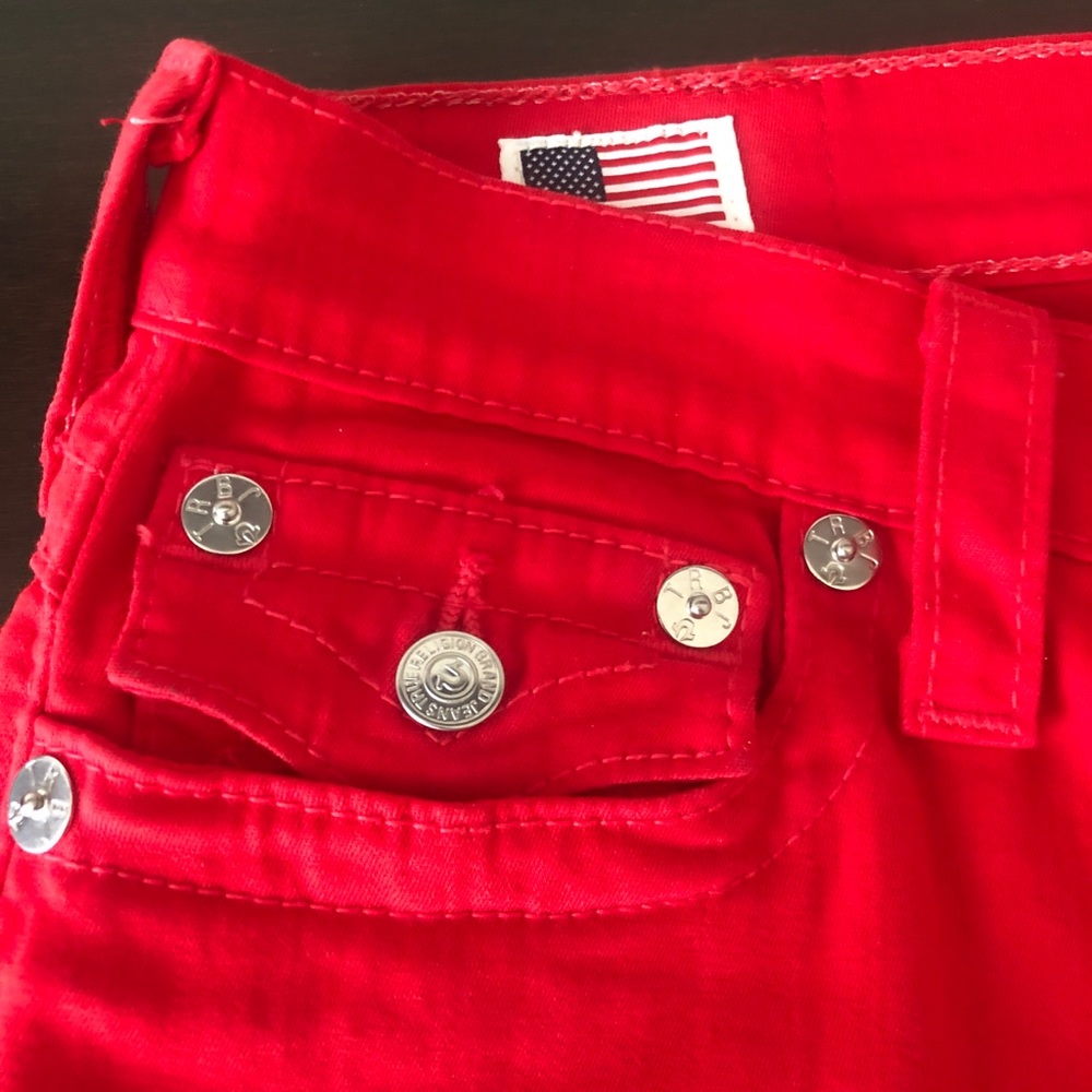 True Religion Women's Serena Super Skinny Red Jeans Size 30 NEW! - Picture 9 of 9